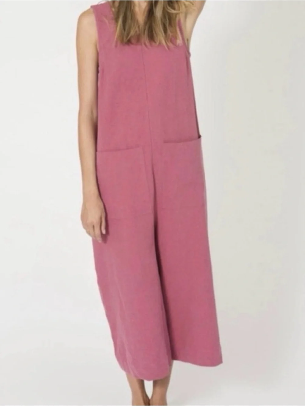 Ilana Kohn Linen Milo Jumpsuit in Lavender Size 2 - Picture 5 of 5